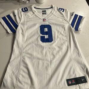 Nike White and Blue Football Jersey